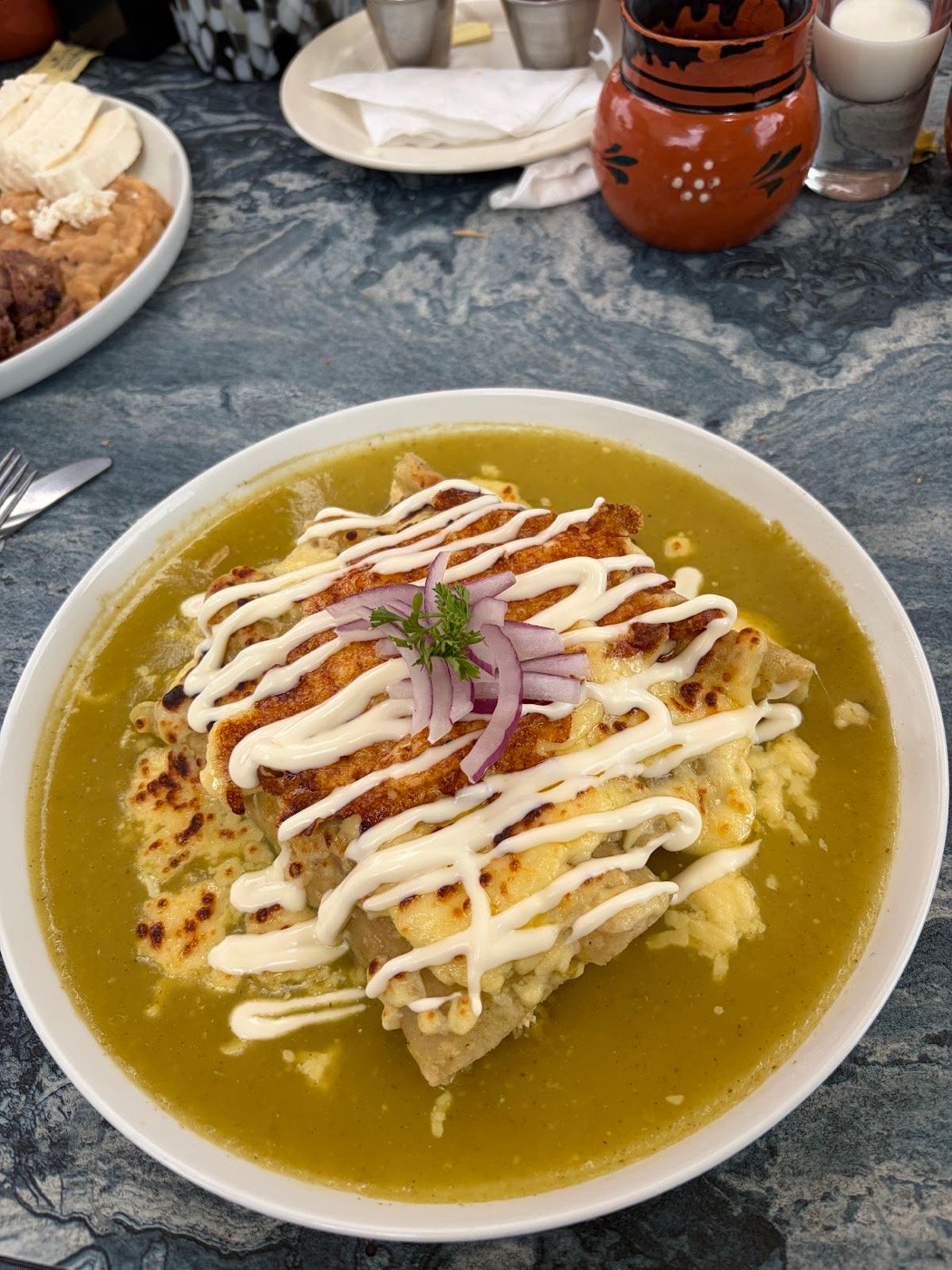Enchiladas verdes