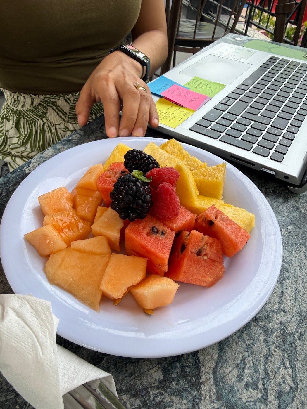 Plato de fruta fresca